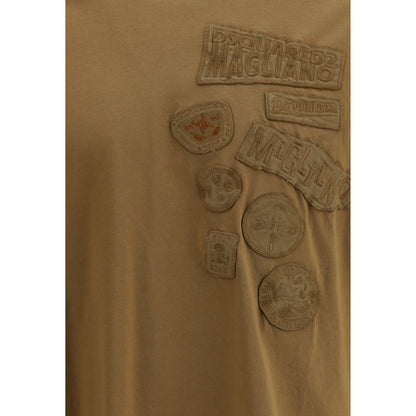 Brown Cotton T-Shirt