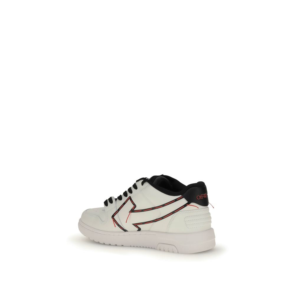 White Rubber Low Top Sneakers
