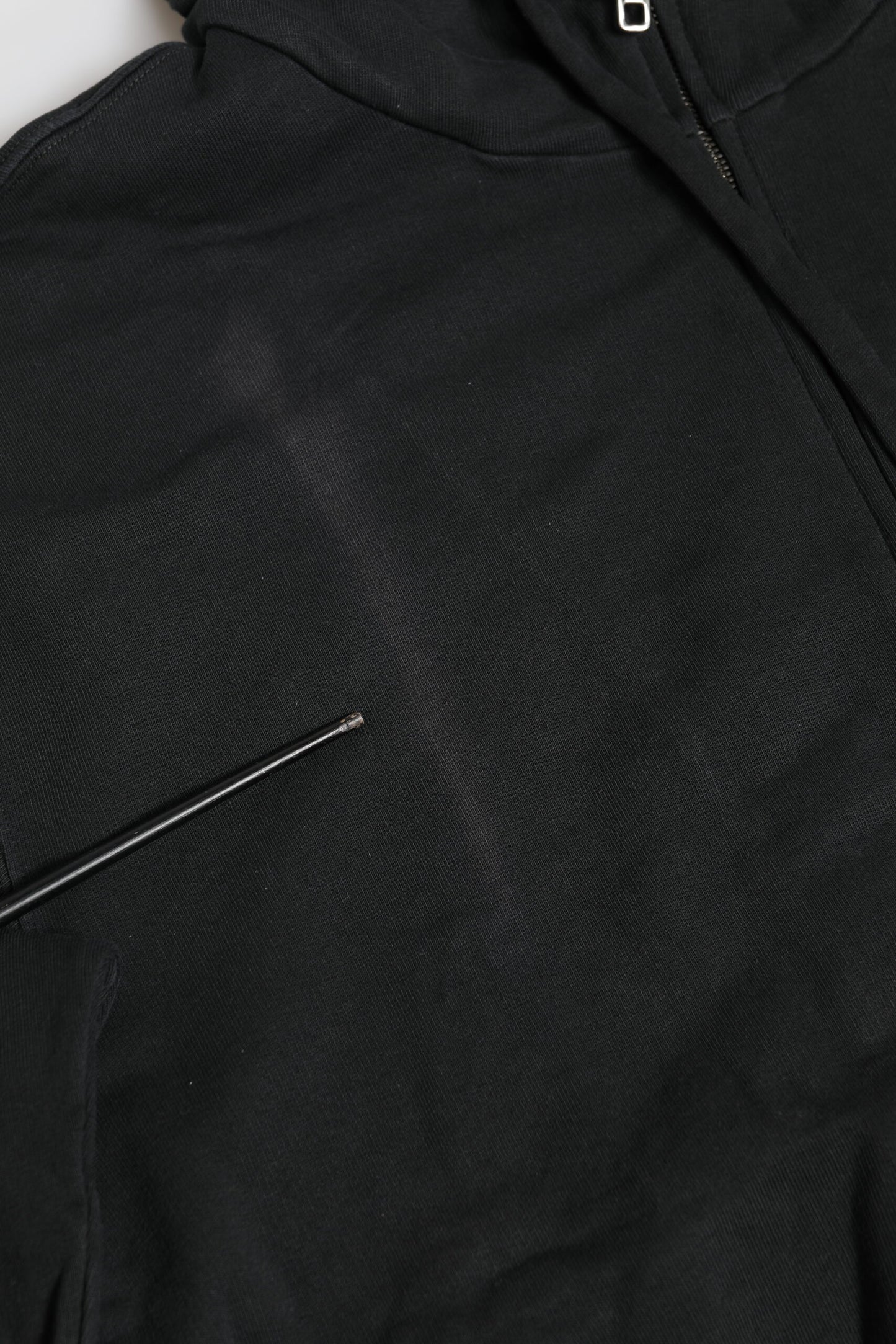 Black Logo FullZip Hooded Sweatshirt Sweater