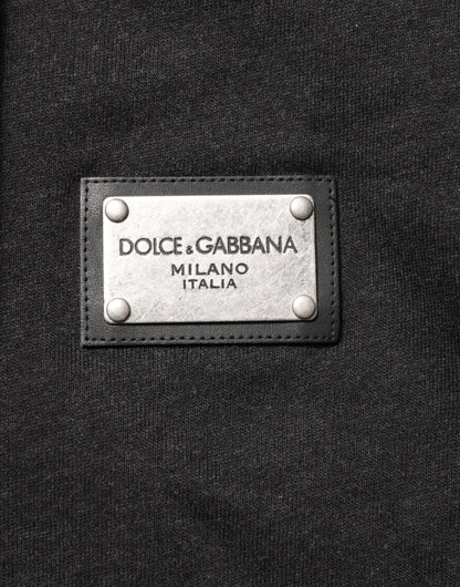 Black Logo FullZip Hooded Sweatshirt Sweater