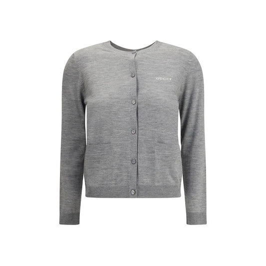Gray Cashmere Cardigan