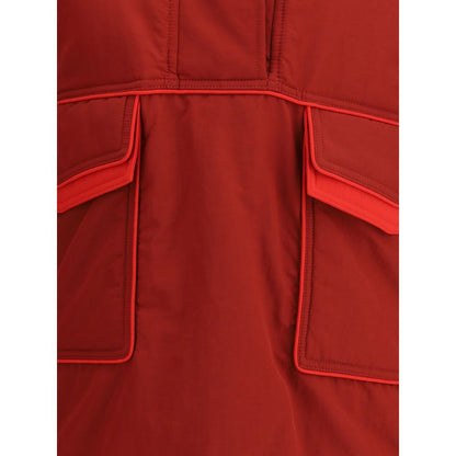 Red Polyamide Shell Jacket