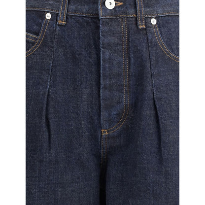 Blue Cotton Relaxed Fit Jeans