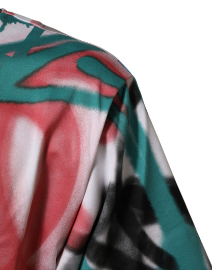 White Graffiti Crew Neck Short Sleeves T-shirt