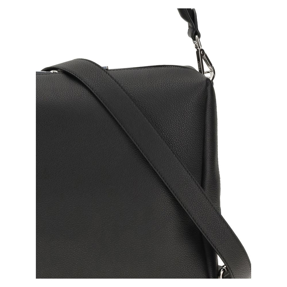 Black Calf Leather Bos Taurus Shoulder Bag