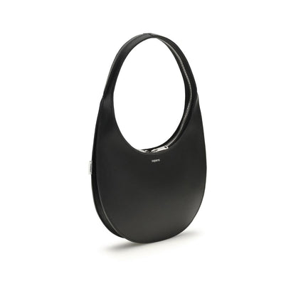 Black Leather Shoulder Bag