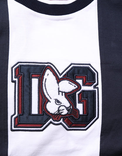 Multicolor Striped Cotton Men Crew Neck T-shirt