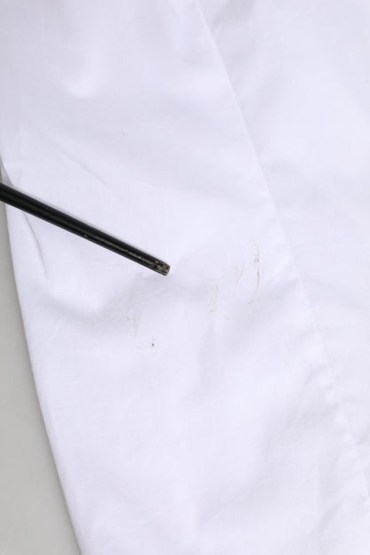 White Collared Long Sleeves Dress Shirt Top