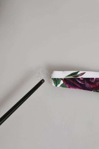 White Floral Print Halter Bikini Top Swimwear