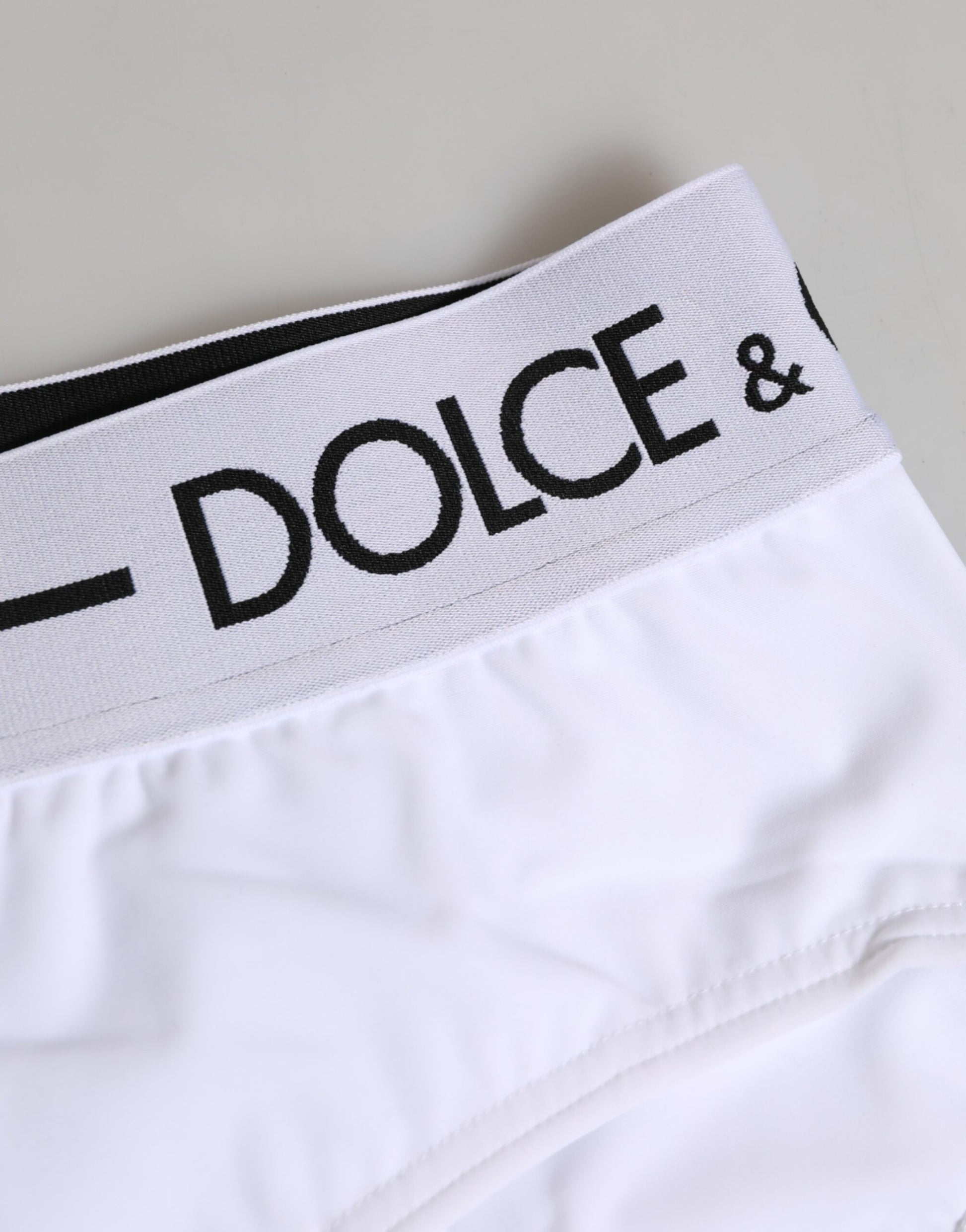 White Nylon Logo Waistband Shorts Underwear