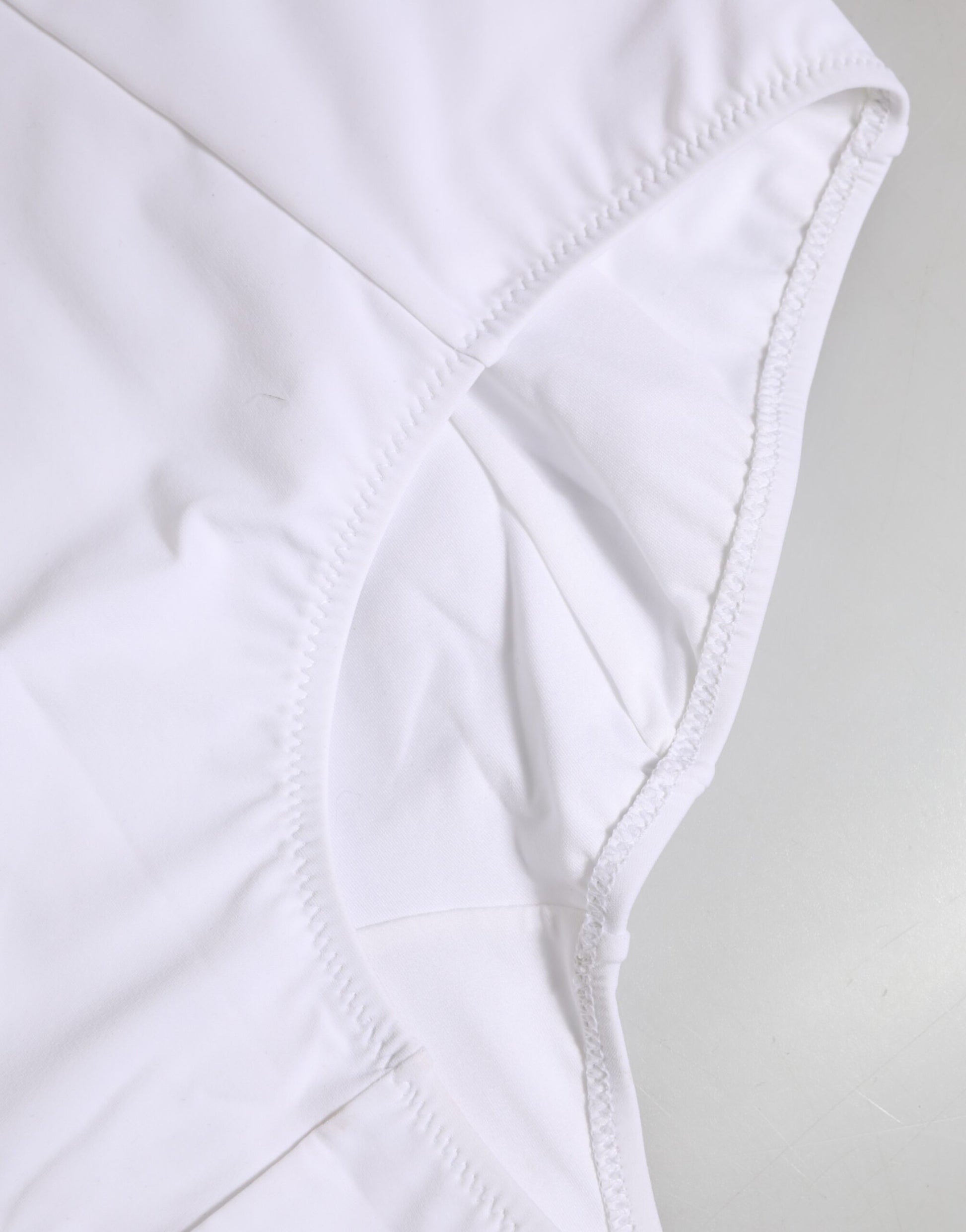 White Nylon Logo Waistband Coulotte Underwear