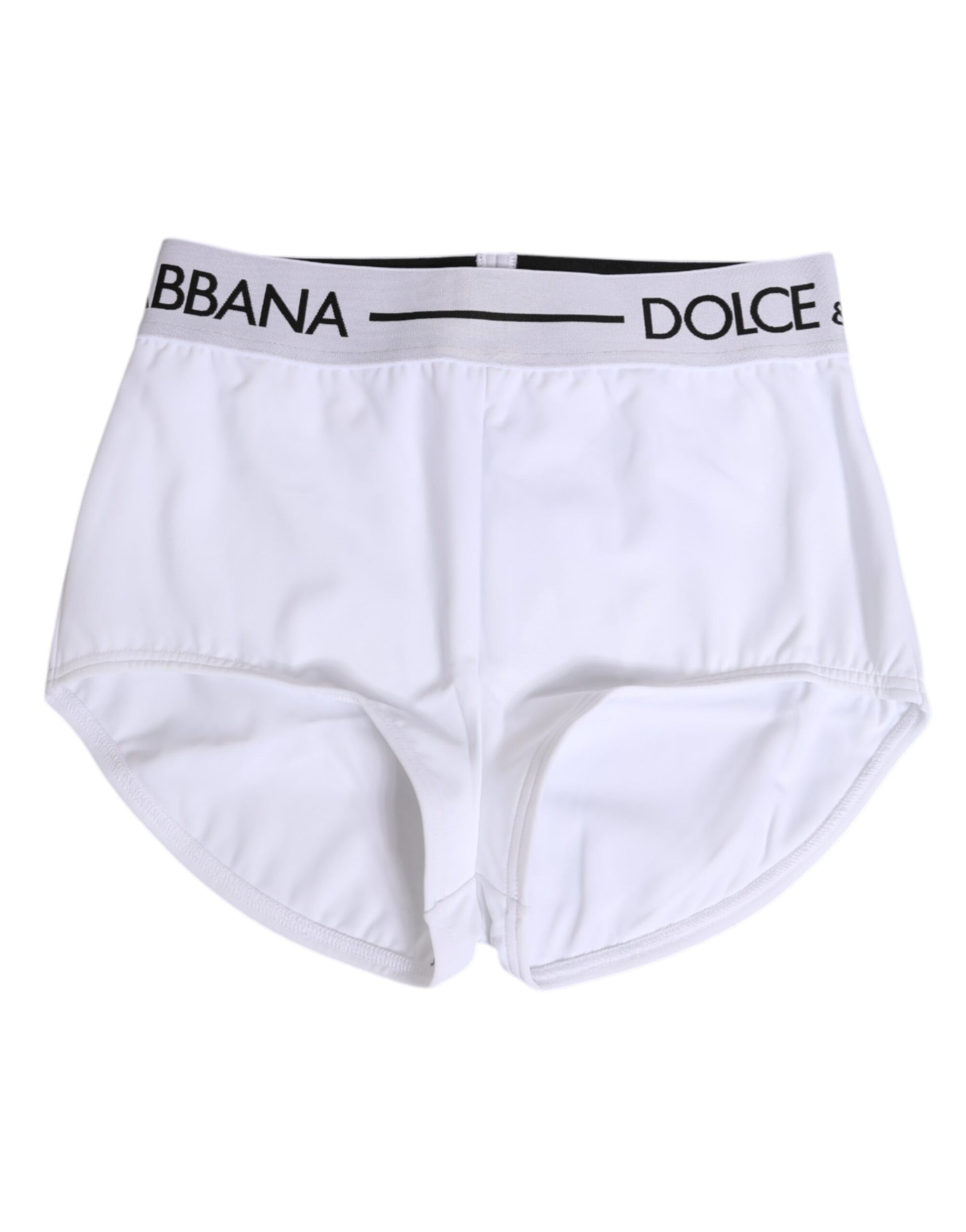 White Nylon Logo Waistband Shorts Underwear