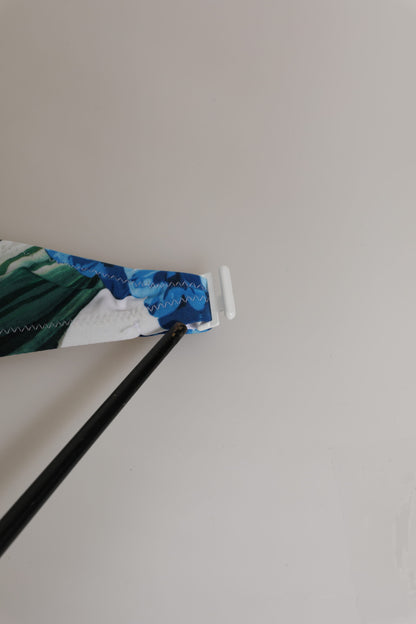 White Floral Swimsuit 2 Piece Top Bottom Swimwear