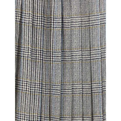 Multicolor Silk Midi Skirt