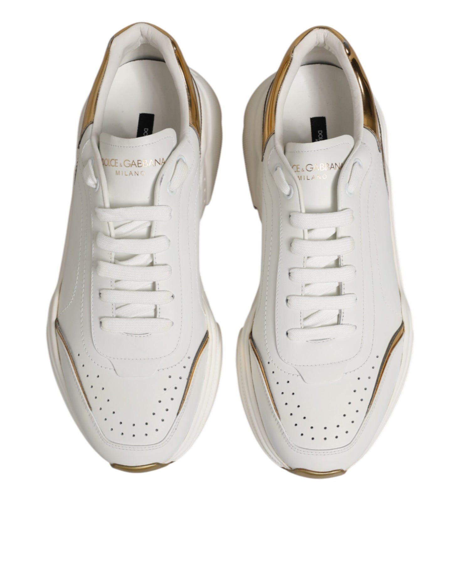 White Gold Daymaster Low Top Sneakers Shoes
