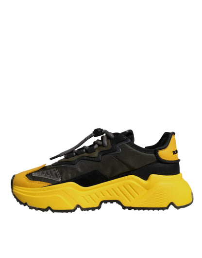 Black Yellow Daymaster Low Top Sneakers  Shoes