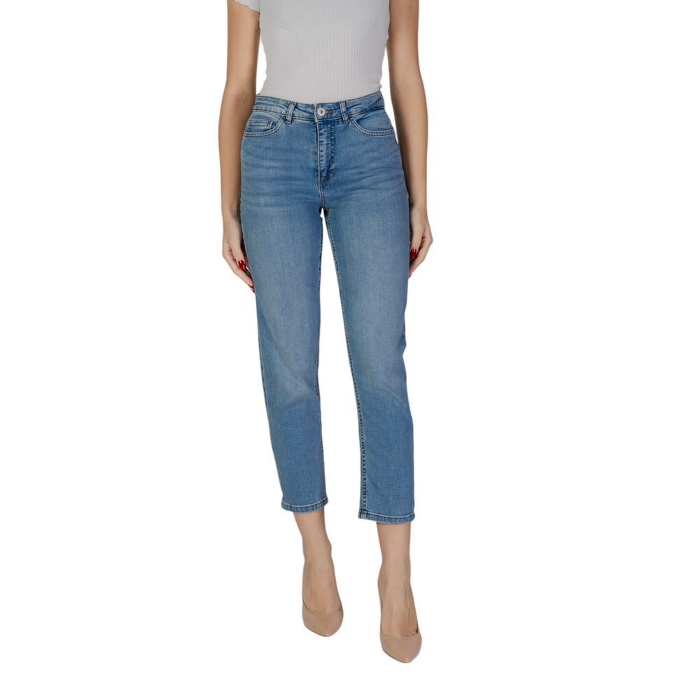 Light Blue Cotton Mom Jeans