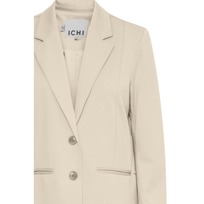 Beige Recycled Polyester Blazer