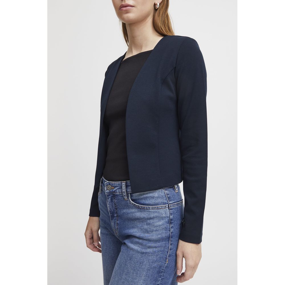 Blue Polyester Blazer