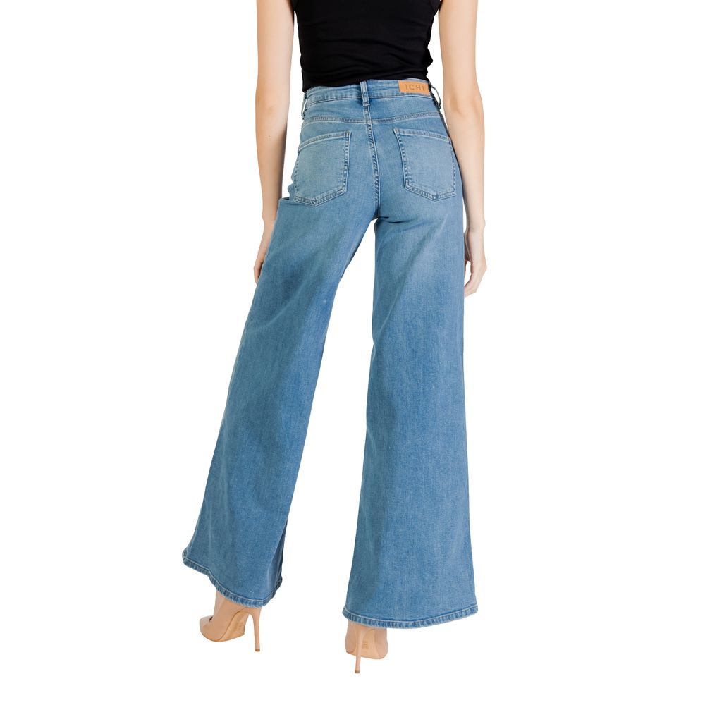 Light Blue Cotton Bootcut Jeans