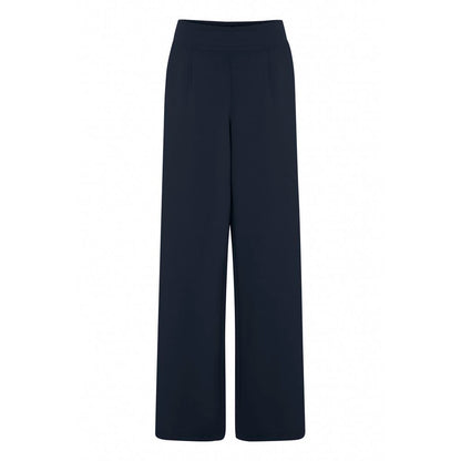 Blue Recycled Polyurethane Casual Pants
