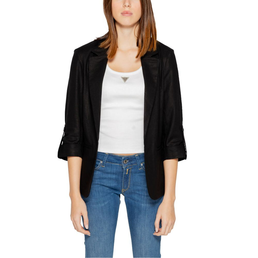 Black Linen Blazer