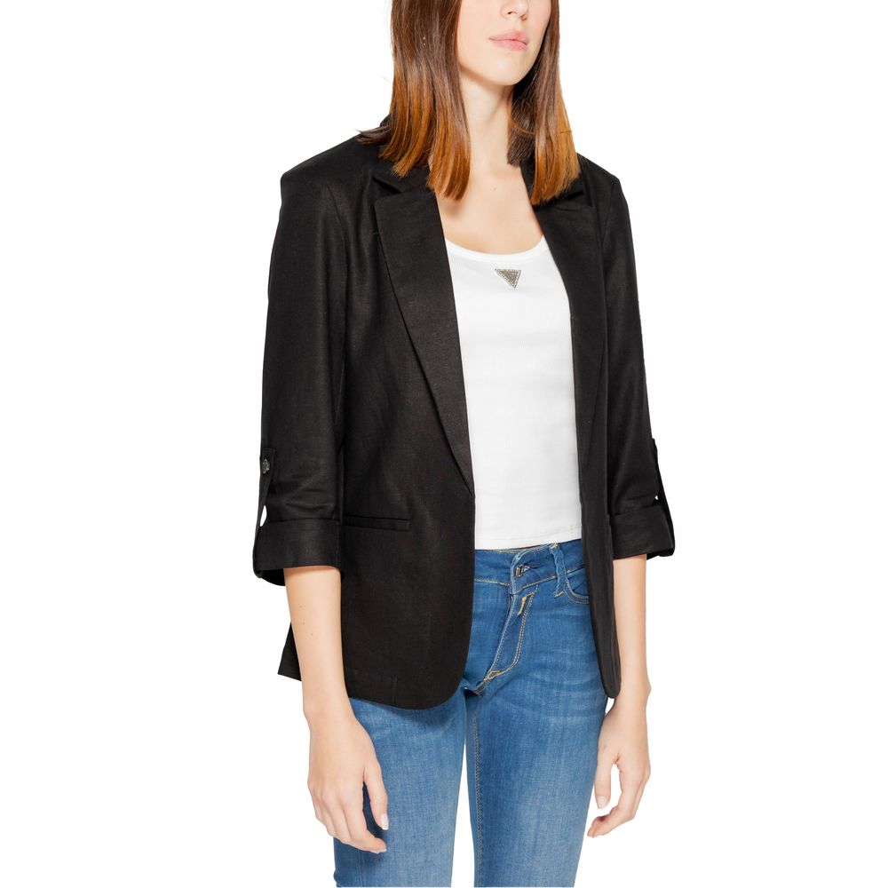 Black Linen Blazer
