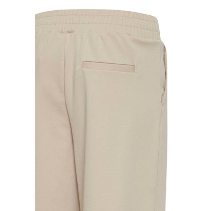 Beige Recycled Polyurethane Casual Pants