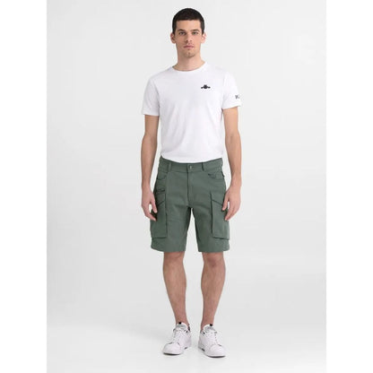 Bicolor Cotton Bermuda Shorts