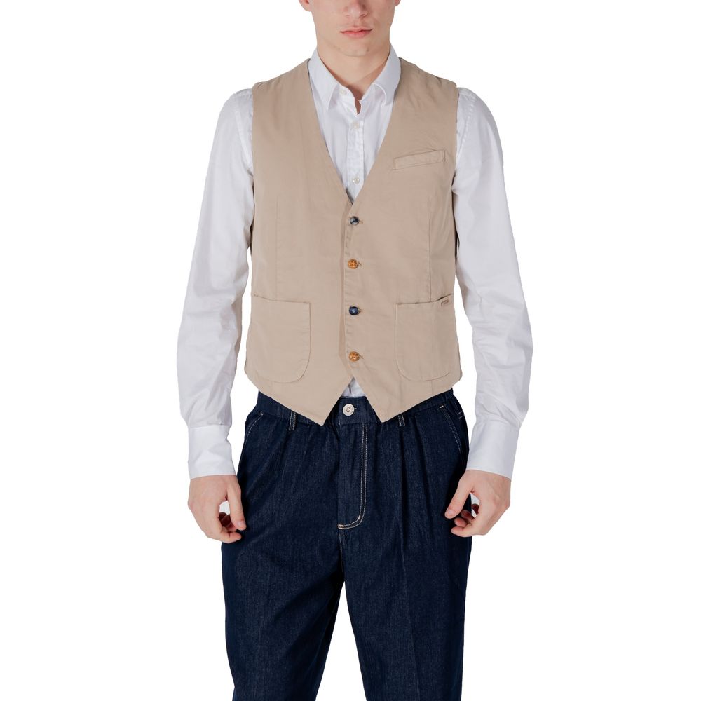 Beige Cotton Suit