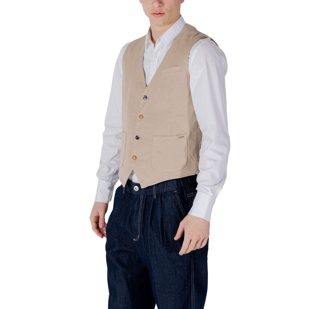 Beige Cotton Suit
