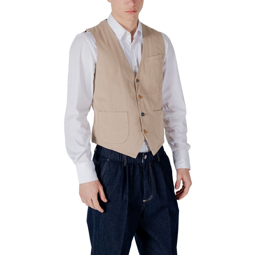 Beige Cotton Suit