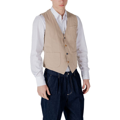 Beige Cotton Suit