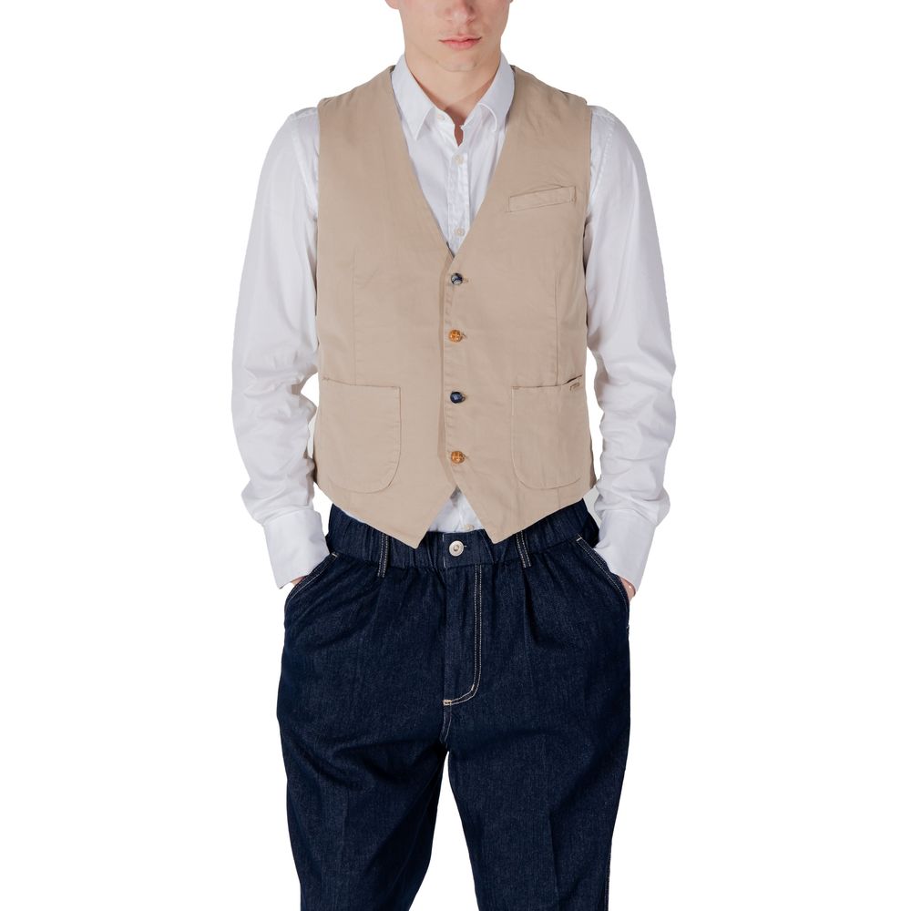 Beige Cotton Suit
