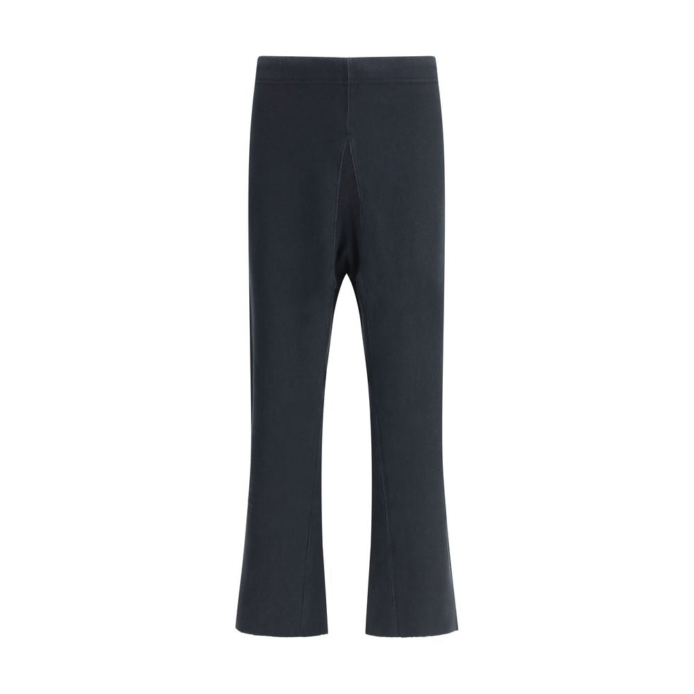 Black Cotton Casual Pants