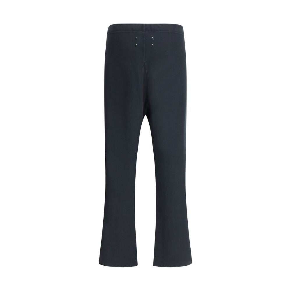 Black Cotton Casual Pants