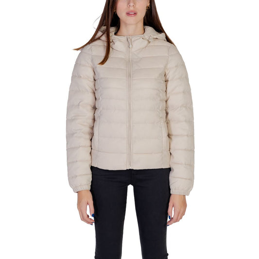 Beige Nylon Shell Jacket