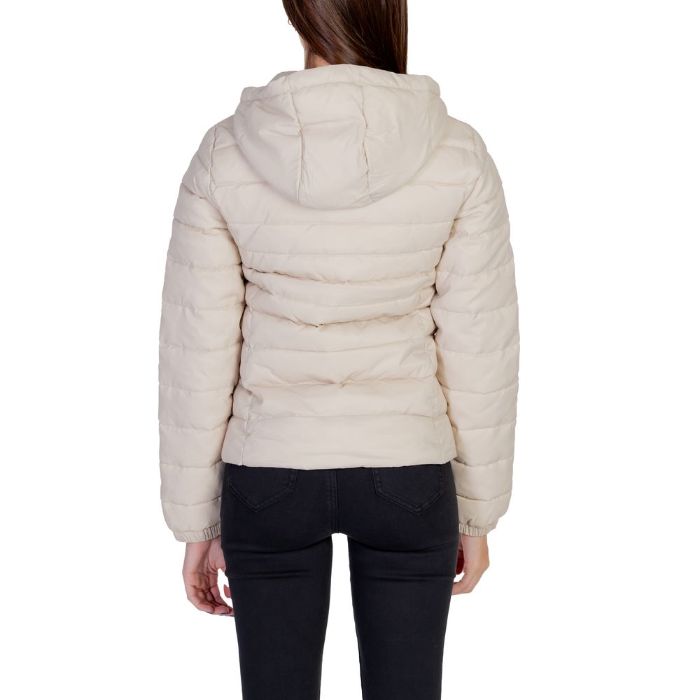 Beige Nylon Shell Jacket