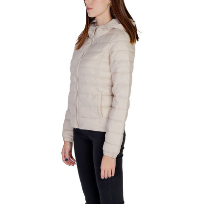 Beige Nylon Shell Jacket