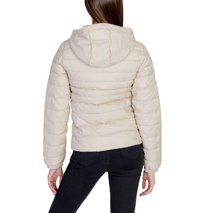 Beige Nylon Shell Jacket