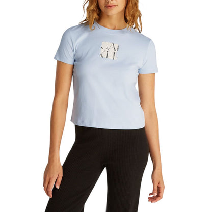 Blue Recycled Cotton T-Shirt