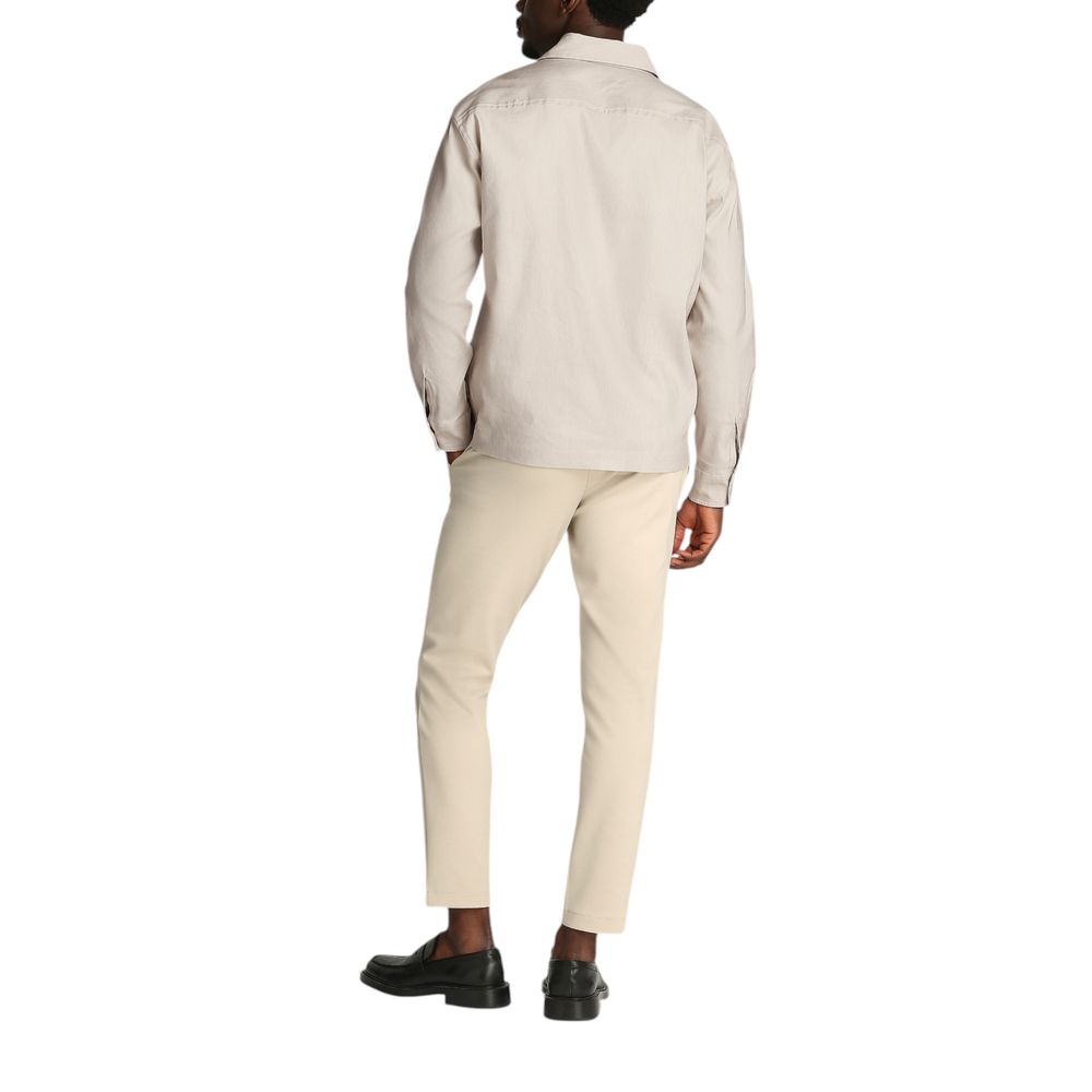 Beige Lyocell Coat