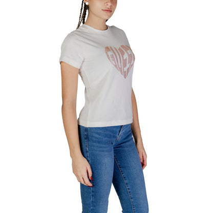 Cream Cotton T-Shirt