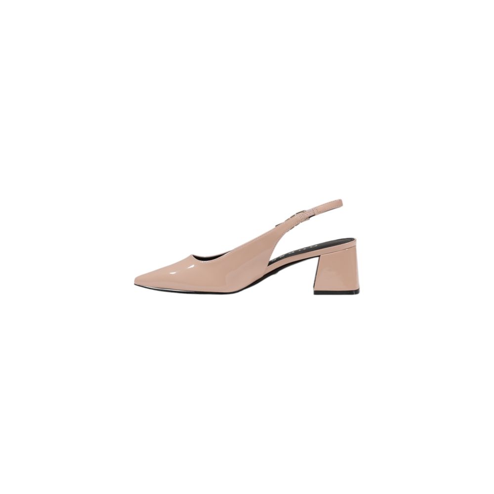 Pink Polyethylene Platform Sandals