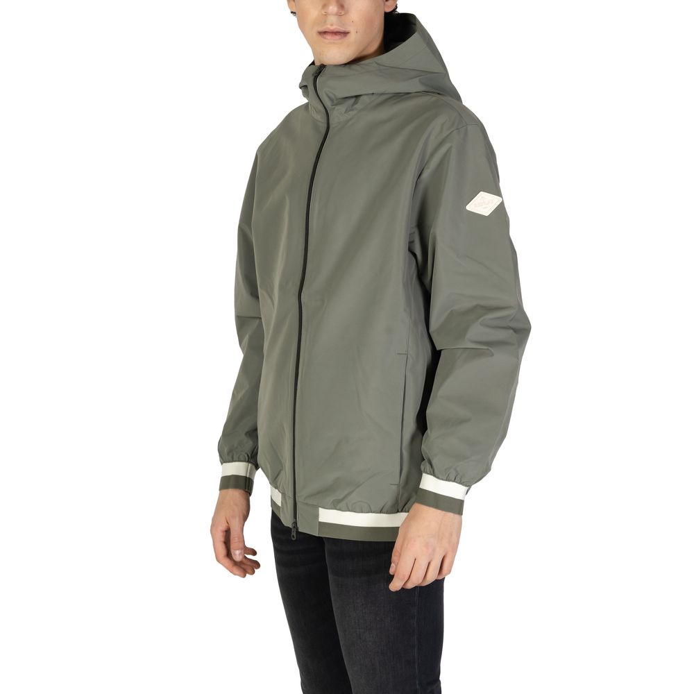Green Polyester Shell Jacket