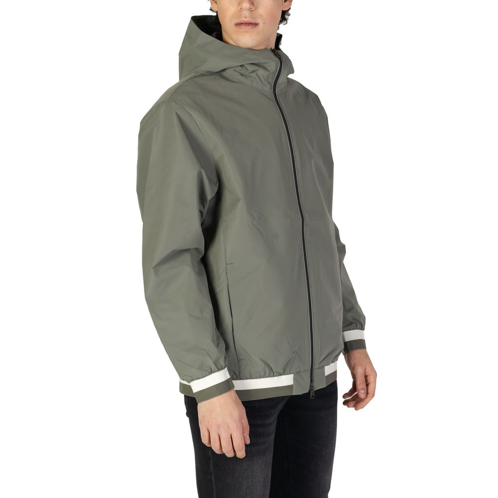 Green Polyester Shell Jacket