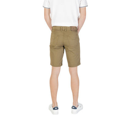 Green Cotton Bermuda Shorts