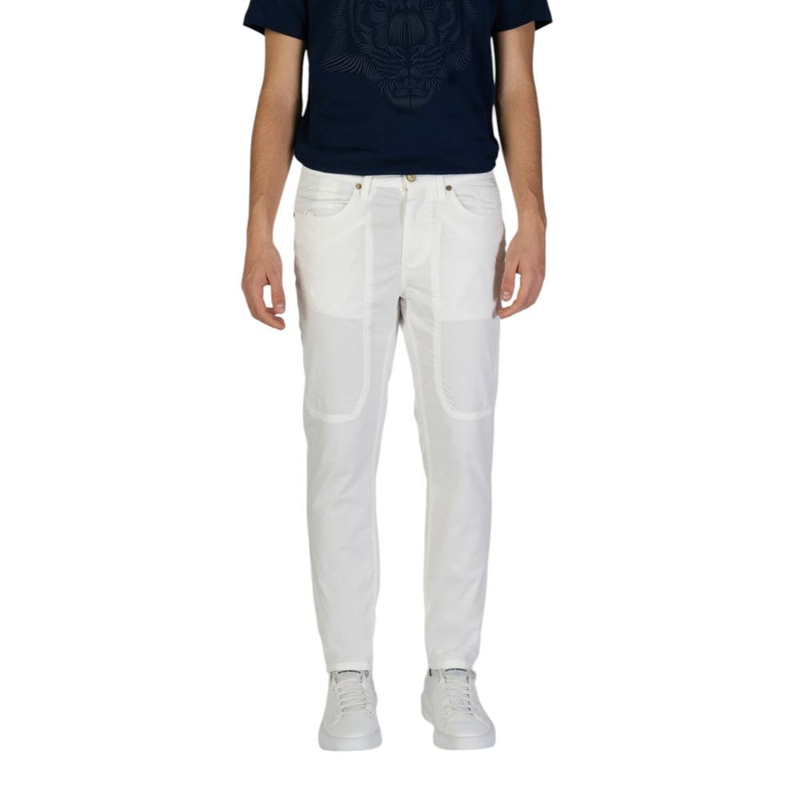 White Cotton Skinny Pants