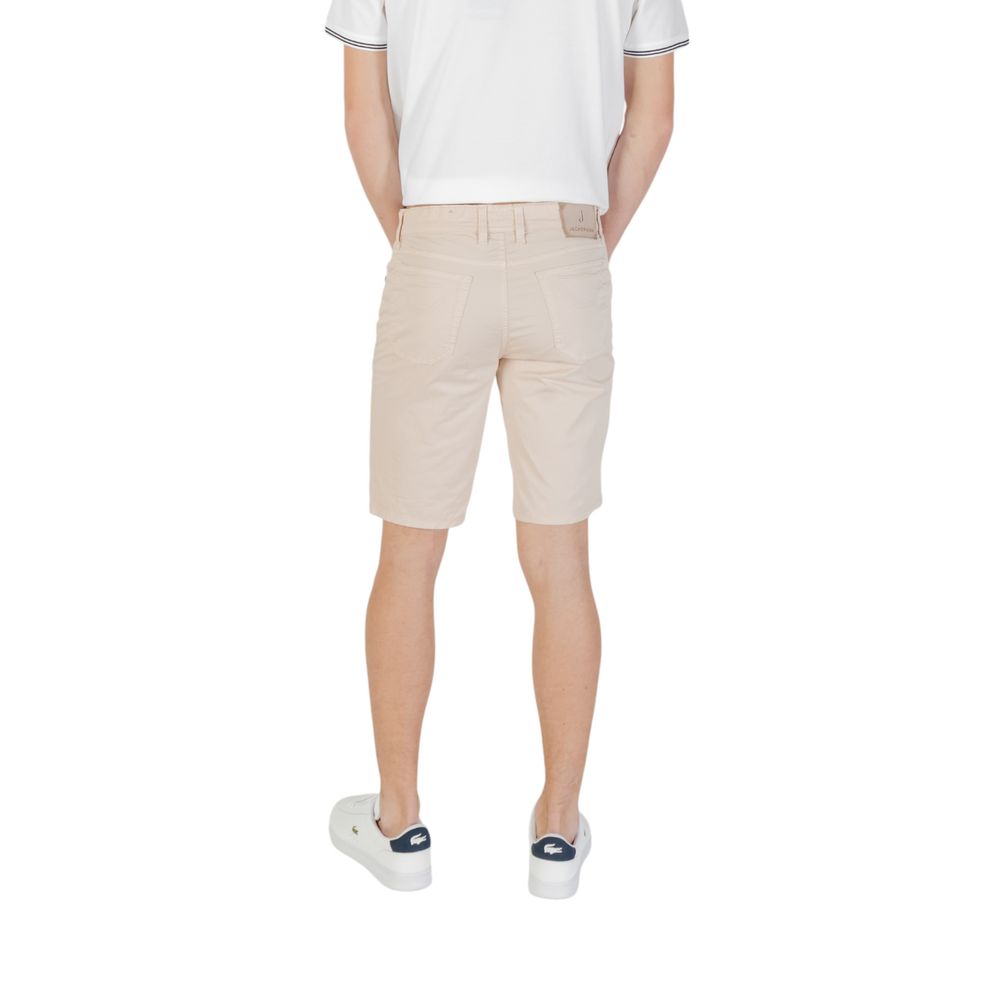 Beige Cotton Bermuda Shorts