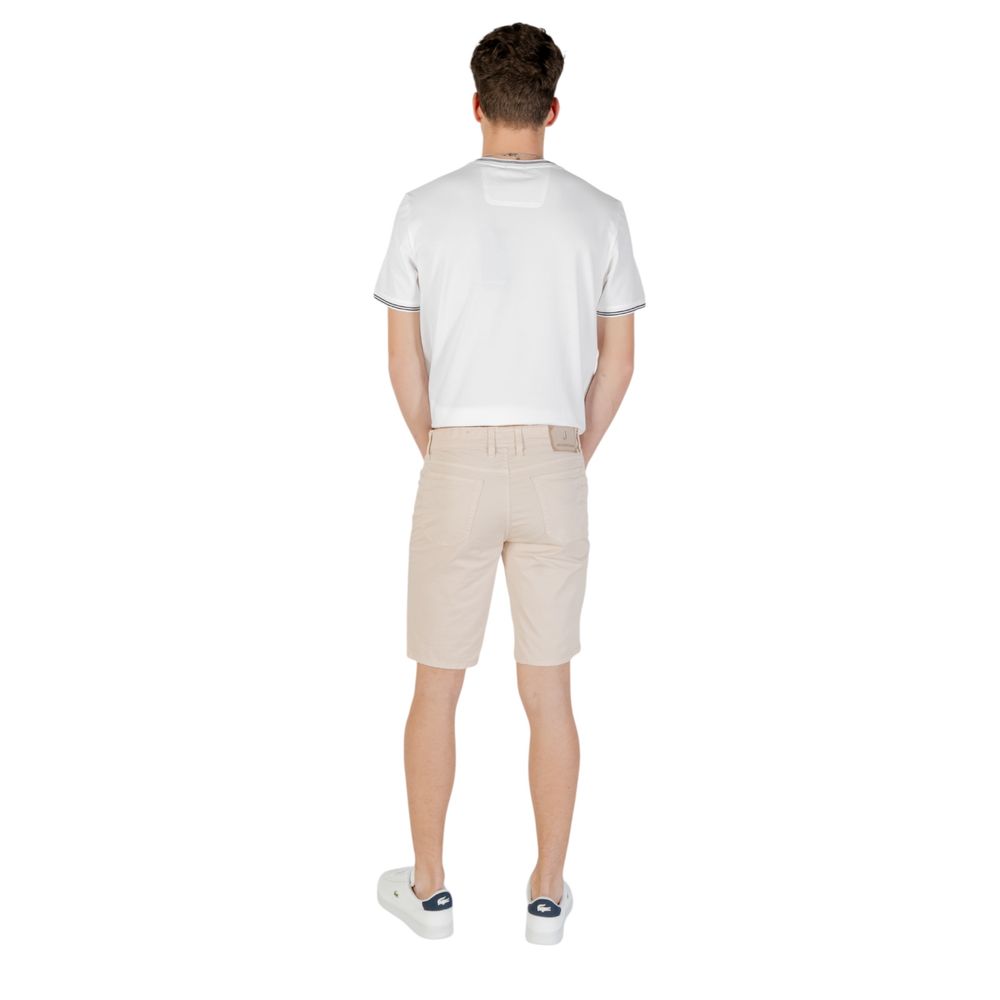 Beige Cotton Bermuda Shorts